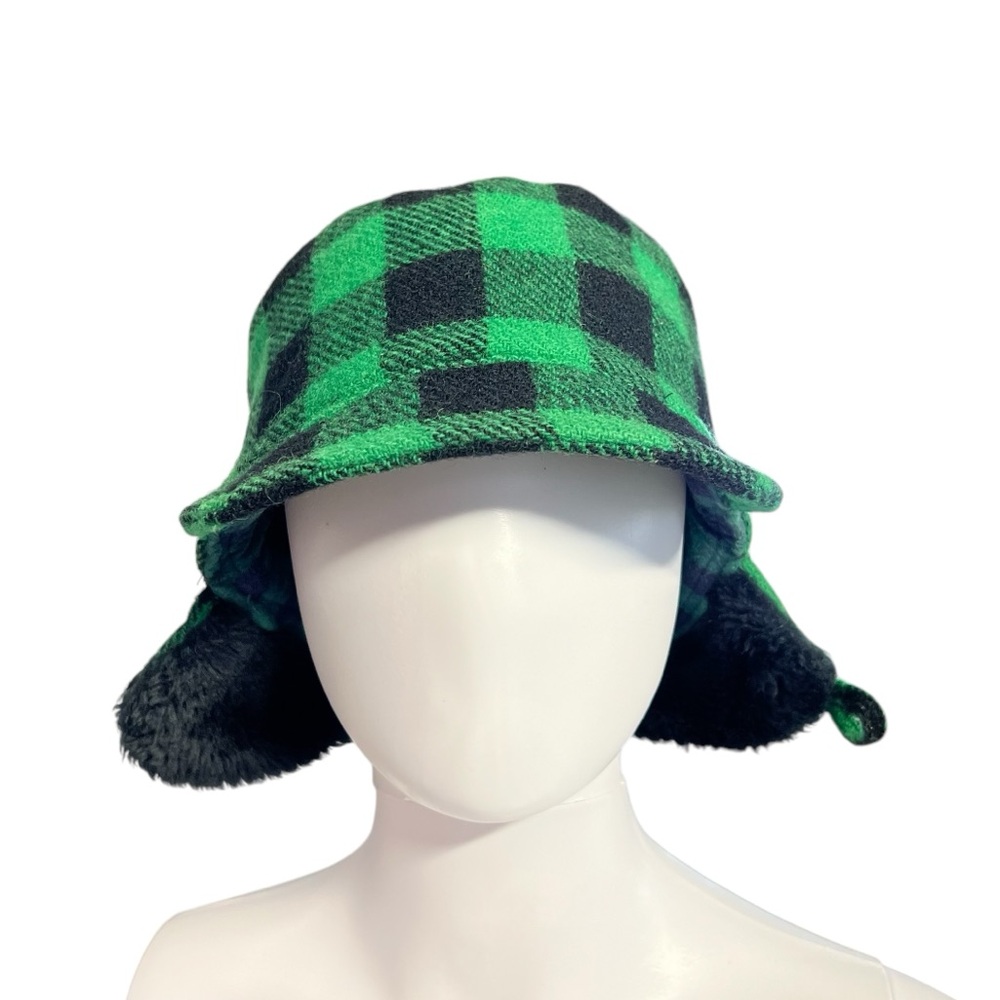 Vintage Lendved Wool Ear Flap Plaid Hat